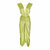 Goddess Ruched Twist Dress - Pear