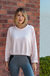 Ivy Boxy Cropped Modal Pullover - Rose Quartz - Rose Quartz