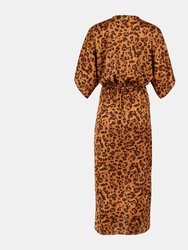 Joey Maxi Dress - Caramel Leopard