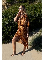 Joey Maxi Dress - Caramel Leopard - Caramel Leopard