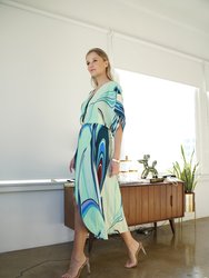 Joey Maxi Dress - Lime Wave