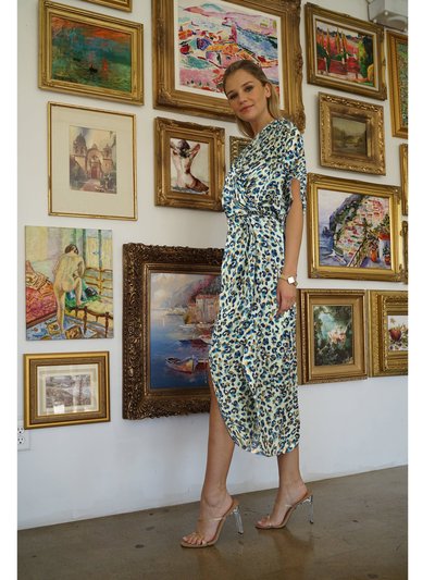 Lezat Joey Maxi Dress - Sage Leopard product