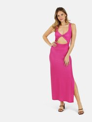 Krista Twist Dress - Pink Aster