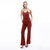 Lindsey Halter Jumpsuit - Cinnamon