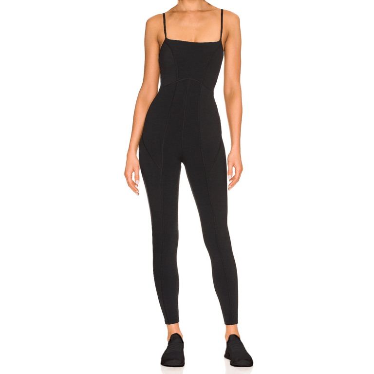 Lorna Criss-Cross Organic Cotton Jumpsuit - Black