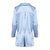 Nina Silk Pajama Short Set - Light Blue