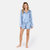 Nina Silk Pajama Short Set - Light Blue - Light Blue