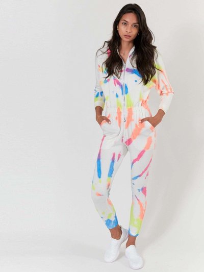 Lezat Restore Soft Terry Jumpsuit - Neon Tie Dye product