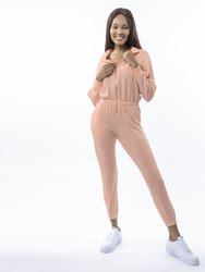 Restore Soft Terry Jumpsuit - Peach - Peach