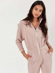 Restore Soft Terry Jumpsuit - Pink Suede -  Pink Suede