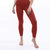 Rib 7/8 High Waisted Legging - Cayenne - Cayenne