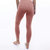 Rib 7/8 High Waisted Legging - Rose