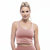 Rib V-Neck Cropped Tank - Rose - Rose