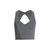 Ronnie Organic Cotton Cutout Tank - Dark Heather Grey