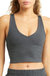 Ronnie Organic Cotton Cutout Tank - Dark Heather Grey - Dark Heather Grey