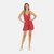 Roxie Draped Dress - Red Disty - Red Disty