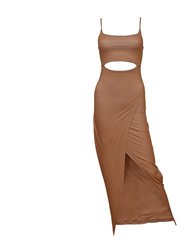 Selena Modal Cutout Slit Dress