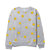 Smile Crewneck Oversized Cotton Sweatshirt - Heather Grey