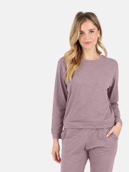 Tegan Cotton Long Sleeve Pullover - Dusty Orchid