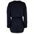 Zaina Cotton Sweatshirt Dress - Black