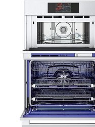 30" Stainless Combo Wall Oven with 6.4 Cu. Ft. Total Capacity