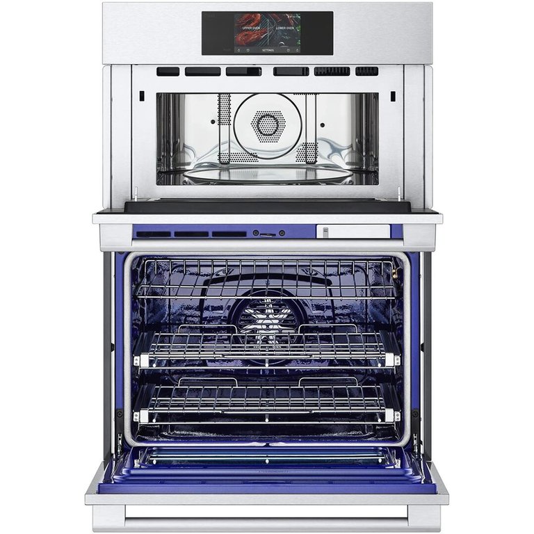 30" Stainless Combo Wall Oven with 6.4 Cu. Ft. Total Capacity