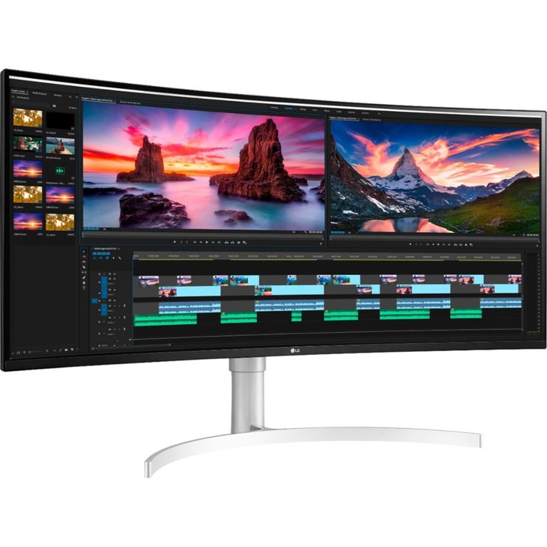 38" UltraWide IPS HDR G-SYNC Compatible Curved Monitor - Silver