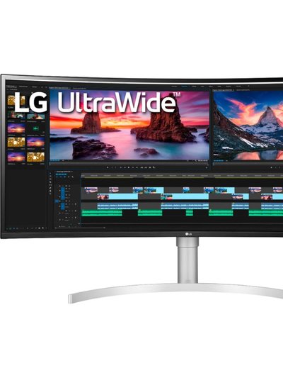 LG 38" UltraWide IPS HDR G-SYNC Compatible Curved Monitor - Silver product