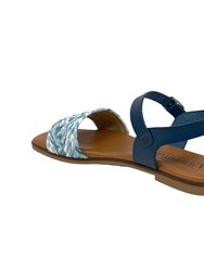 Aidos leather flat sandal