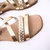 Bali flat sandal in leather