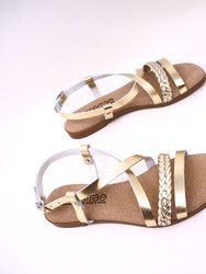 Bali flat sandal in leather