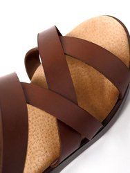 Bambu Platform Sandal In Leather