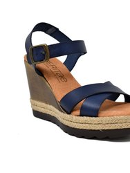 Breana Leather Wedge Sandal