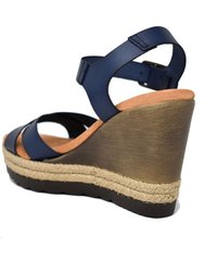 Breana Leather Wedge Sandal