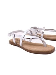 Cinta Flat Sandal In Leather