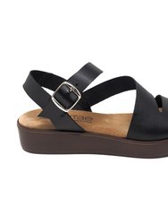 Danae Platform Leather Sandal