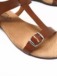 Greco Wedge Leather Sandal