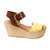 Jade Wedge Sandal In Leather