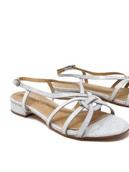 Lakesha Flat Sandal In Synthetic - Silver