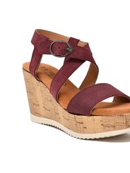 Quinshawna Wedge Sandal In Leather
