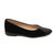 Salome moccasin in leather - Black split leather