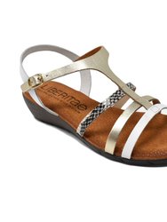 Sigourney Wedge Sandal In Leather