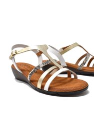 Sigourney Wedge Sandal In Leather