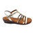 Sigourney Wedge Sandal In Leather - Multicolour