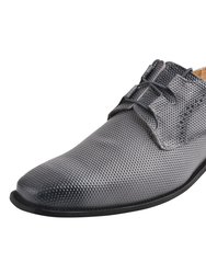 Blacktown Leather Oxford Style Dress Shoes - Grey