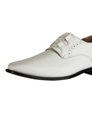 Blacktown Leather Oxford Style Dress Shoes - White