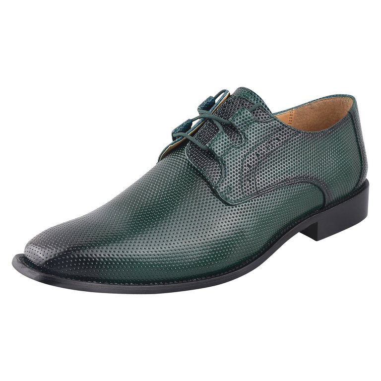 Blacktown Leather Oxford Style Dress Shoes - Hunter Green
