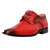 Blacktown Leather Oxford Style Dress Shoes - Red