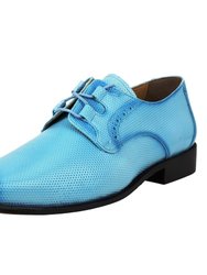 Blacktown Leather Oxford Style Dress Shoes - Blue (Powder)