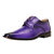 Blacktown Leather Oxford Style Dress Shoes - Purple